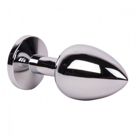 Большой стальной плаг с розовым кристаллом Pink Bubble Gum - 9,5 см. - Erotic Fantasy - купить с доставкой в Санкт-Петербурге