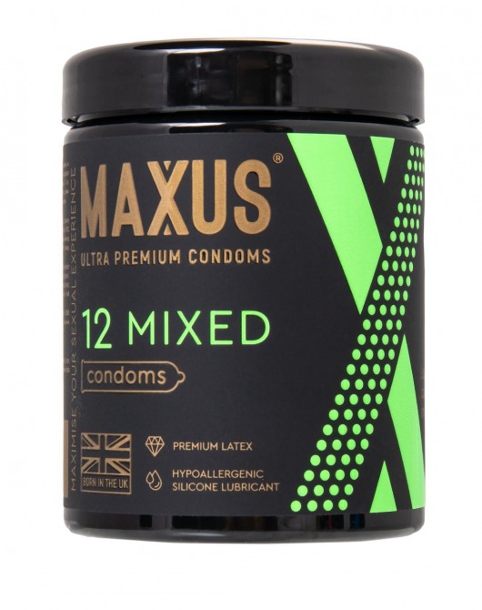 Презервативы MAXUS Mixed - 12 шт. - Maxus - купить с доставкой в Санкт-Петербурге