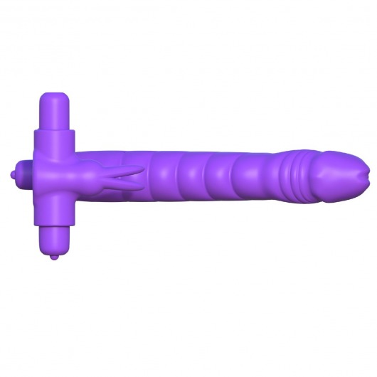 Эрекционное кольцо для двойного проникновения Silicone Double Penetrator Rabbit - Pipedream - в Санкт-Петербурге купить с доставкой