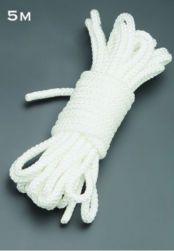 Белая шелковистая веревка для связывания - 5 м. - Sitabella - купить с доставкой в Санкт-Петербурге