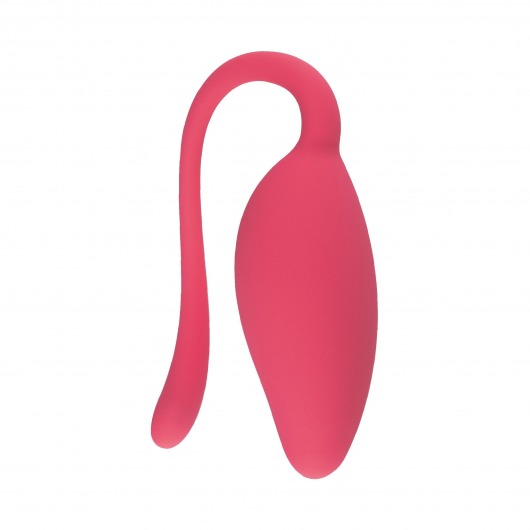 Коралловый вибромассажёр-яйцо с гибким хвостиком - Волшебная страна