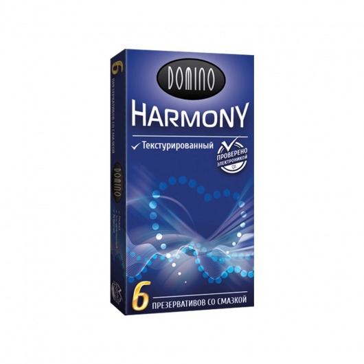 Текстурированные презервативы Domino Harmony - 6 шт. - Domino - купить с доставкой в Санкт-Петербурге