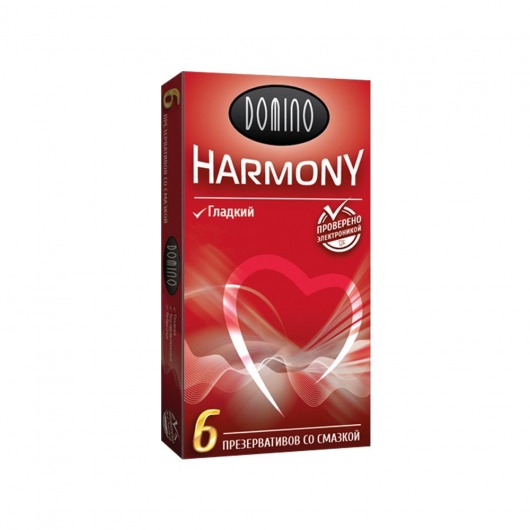 Гладкие презервативы Domino Harmony - 6 шт. - Domino - купить с доставкой в Санкт-Петербурге