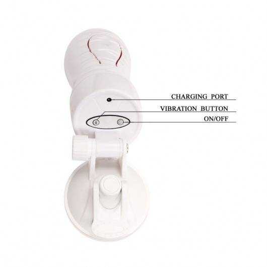 Мастурбатор-анус в тубе с вибрацией Flora White - Baile - в Санкт-Петербурге купить с доставкой