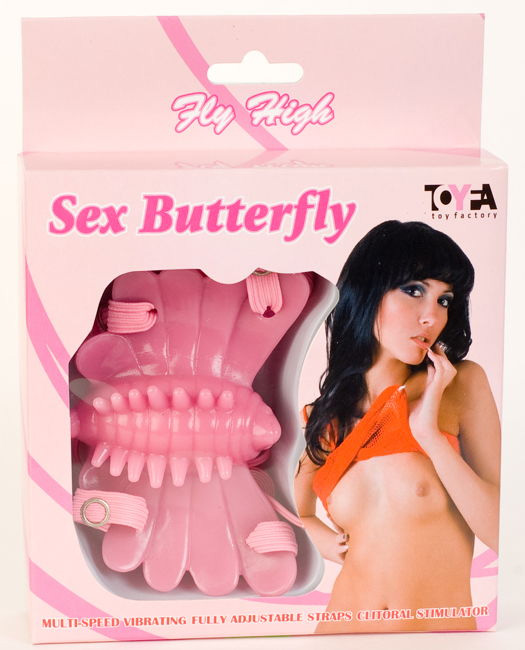Розовый клиторальный стимулятор Sex Butterfly - ToyFa