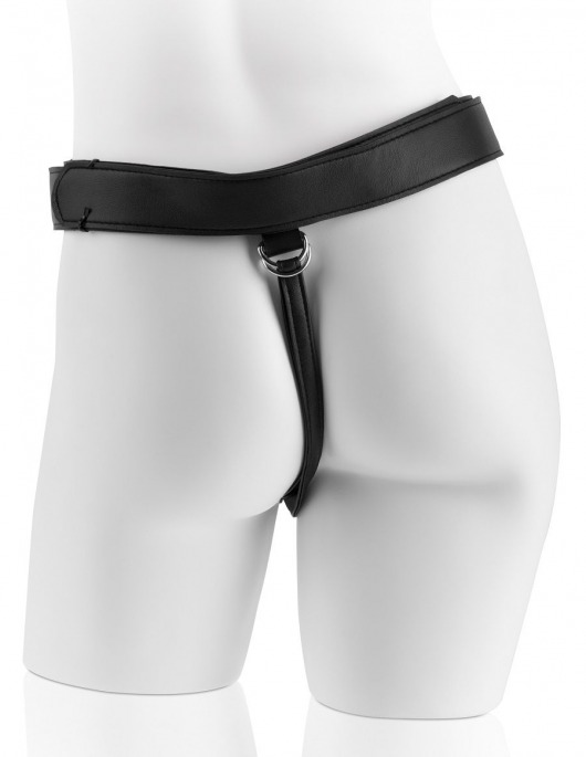 Страпон Harness со съемной чёрной насадкой King Cock 9 - 23 см. - Pipedream - купить с доставкой в Санкт-Петербурге