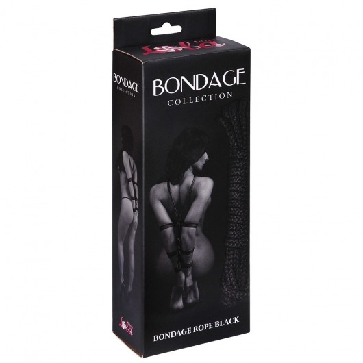 Черная веревка Bondage Collection Black - 9 м. - Lola Games - купить с доставкой в Санкт-Петербурге