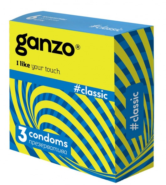 Классические презервативы с обильной смазкой Ganzo Classic - 3 шт. - Ganzo - купить с доставкой в Санкт-Петербурге