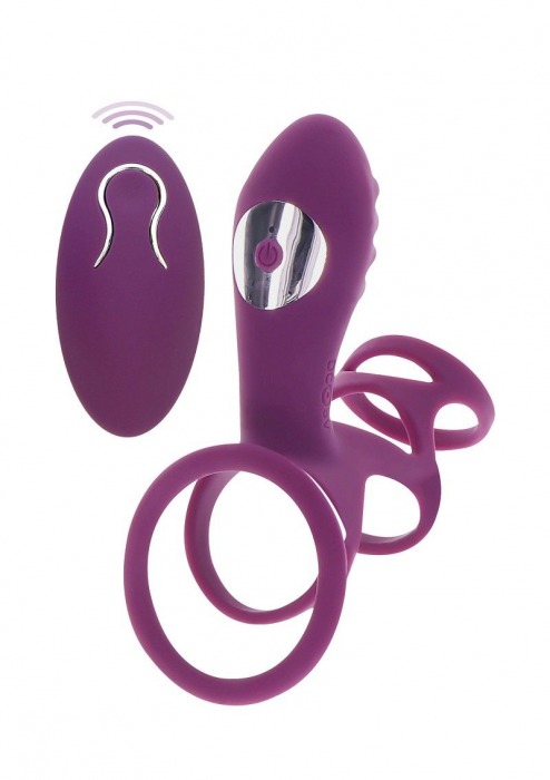 Фиолетовая эрекционная вибронасадка Halo Halo C-Ring Sleeve - Toy Joy - в Санкт-Петербурге купить с доставкой
