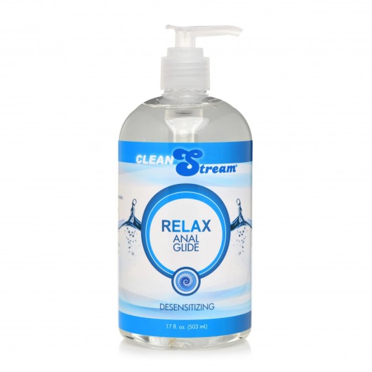 Анальный лубрикант на водной основе Relax Desensitizing Anal Lube - 503 мл. - XR Brands - купить с доставкой в Санкт-Петербурге