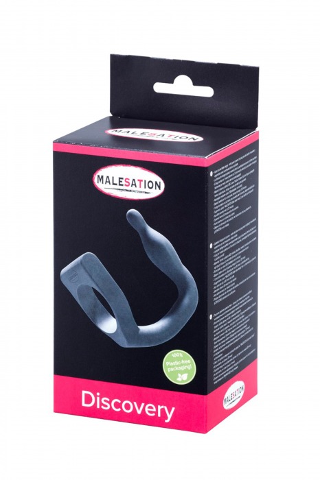 Эрекционное кольцо с вибровтулкой Discovery - MALESATION - в Санкт-Петербурге купить с доставкой