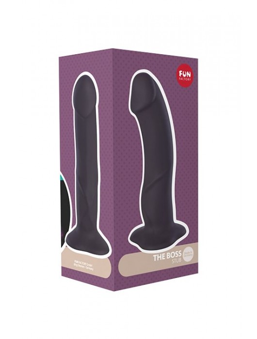 Черный фаллоимитатор The Boss Stub - 19 см. - Fun Factory