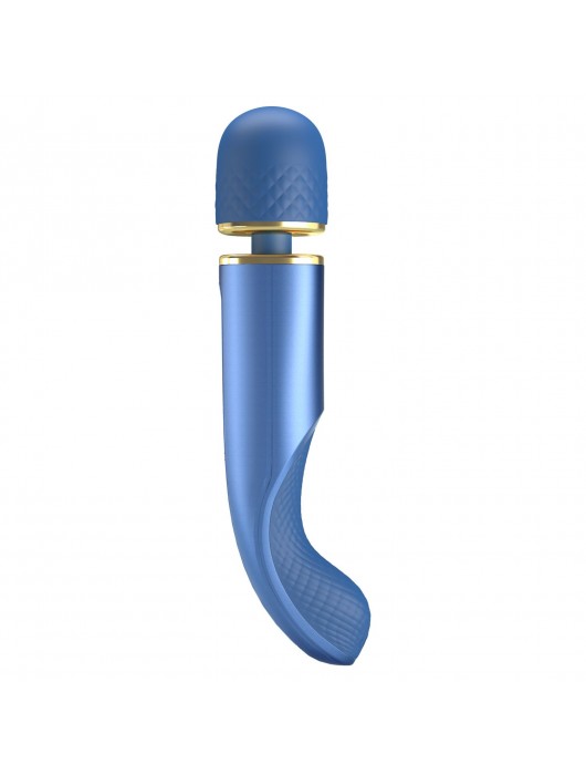 Синий wand-вибромассажер Colorful Massager - 24 см. - Baile