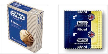 Презервативы с рёбрышками CONTEX Ribbed - 3 шт. - Contex - купить с доставкой в Санкт-Петербурге