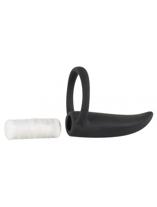 Чёрный вибратор на пальчик или пенис BLACK VELVETS - Orion - в Санкт-Петербурге купить с доставкой