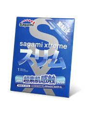 Презерватив Sagami Xtreme FEEL FIT 3D - 1 шт. - Sagami - купить с доставкой в Санкт-Петербурге