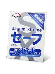 Презерватив Sagami Xtreme Ultrasafe с двойным количеством смазки - 1 шт. - Sagami - купить с доставкой в Санкт-Петербурге