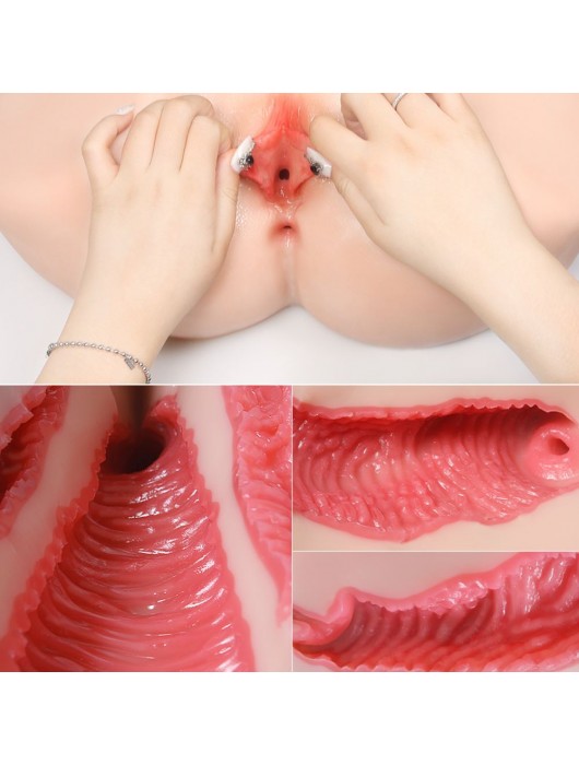 Мастурбатор-полуторс с двойным слоем материала Vanilla Onahole Real Vagina - KOKOS - в Санкт-Петербурге купить с доставкой