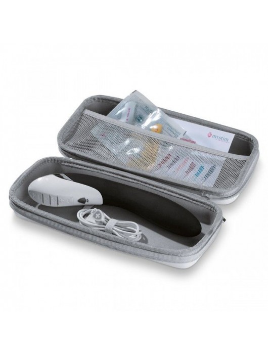 Вибратор с электростимуляцией Sizzling Simon Black Edition - 27 см. - MyStim - купить с доставкой в Санкт-Петербурге