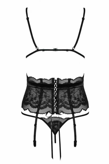 Элегантный комплект с кружевом Kisselent set - Obsessive купить с доставкой