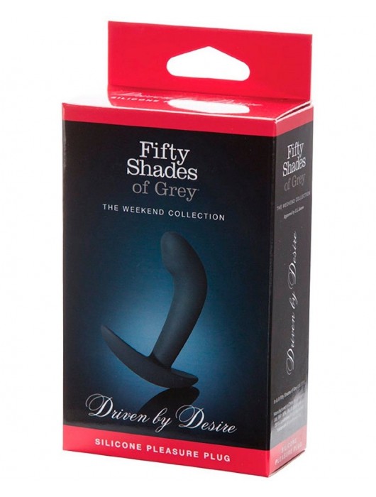 Анальная пробка Driven by Desire Silicone Butt Plug - 9 см. - Fifty Shades of Grey - в Санкт-Петербурге купить с доставкой