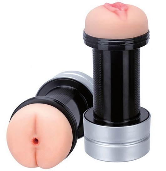 Мастурбатор 2-в-1 REALSTUFF 2 IN 1 HUMMER ANUS   VAGINA: вагина и анус - Dream Toys - в Санкт-Петербурге купить с доставкой