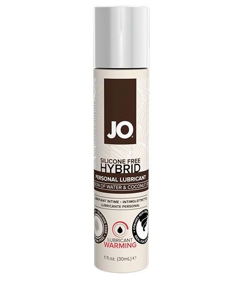 Водно-масляный лубрикант с разогревающим эффектом JO Silicone Free Hybrid Lubricant WARMING  - 30 мл. - System JO - купить с доставкой в Санкт-Петербурге