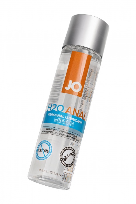 Анальный лубрикант на водной основе JO Anal H2O - 120 мл. - System JO - купить с доставкой в Санкт-Петербурге