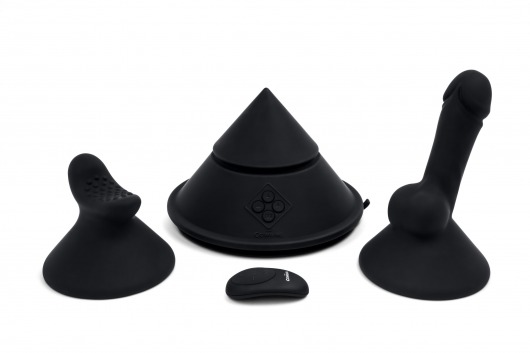 Конусный вибромассажер Cowgirl Cone с 2 насадками - CowGirl - купить с доставкой в Санкт-Петербурге