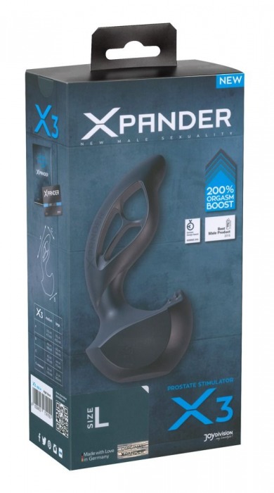Стимулятор простаты JoyDivision Xpander X3 Size L - Joy Division - в Санкт-Петербурге купить с доставкой