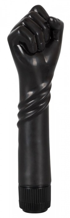 Чёрный вибратор-рука для фистинга The Black Fist Vibrator - 24 см. - Orion