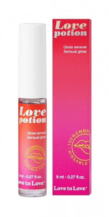 Возбуждающий блеск для губ Love Potion - 8 мл. - Love to Love - купить с доставкой в Санкт-Петербурге