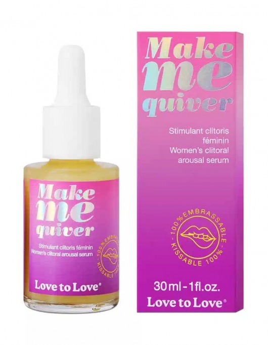 Возбуждающие капли для клитора Make Me Quiver - 30 мл. - Love to Love - купить с доставкой в Санкт-Петербурге