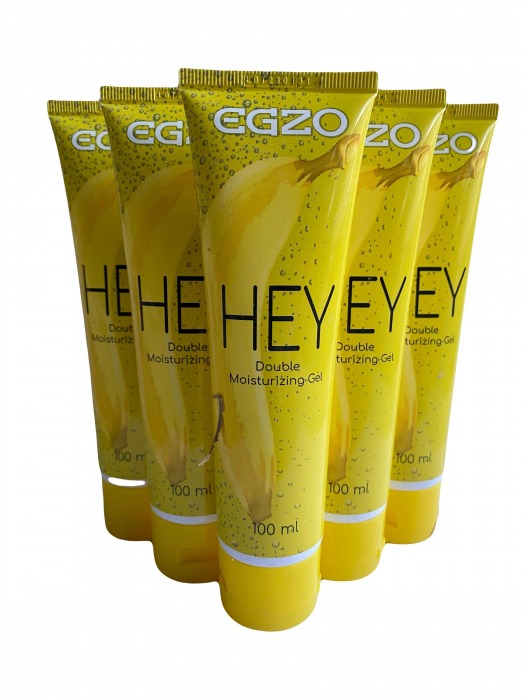Набор из 5 анальных лубрикантов на водной основе Egzo Hey (по 100 мл.) - EGZO - купить с доставкой в Санкт-Петербурге