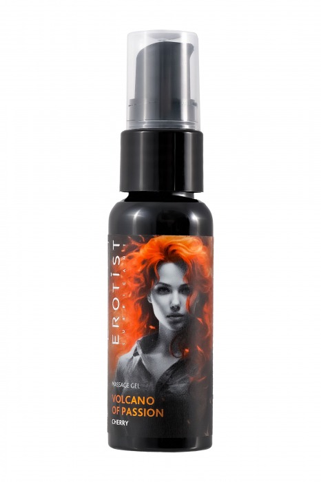 Гель с эффектом вибрации Volcano Of Passion со вкусом вишни - 25 мл. - Erotist Lubricants - купить с доставкой в Санкт-Петербурге