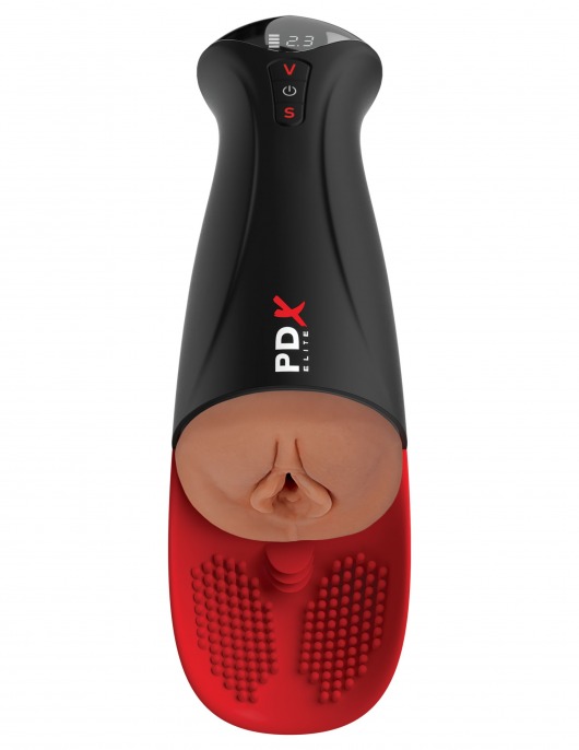 Мастурбатор-вагина в колбе с вибрацией Fuck-O-Matic Pro XL - Pipedream - в Санкт-Петербурге купить с доставкой