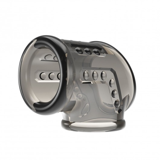 Дымчатая насадка на пенис и мошонку - Baile - в Санкт-Петербурге купить с доставкой