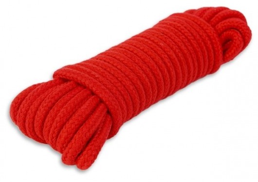 Красная веревка для связывания - 10 м. - Пикантные штучки - купить с доставкой в Санкт-Петербурге