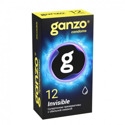 Супертонкие презервативы Ganzo Invisible - 12 шт. - Ganzo - купить с доставкой в Санкт-Петербурге