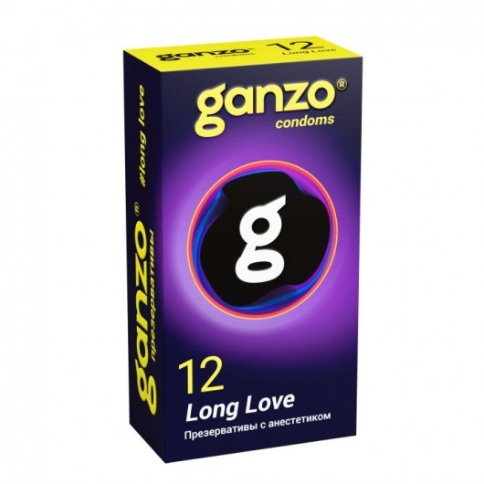 Презервативы с анестетиком для продления удовольствия Ganzo Long Love - 12 шт. - Ganzo - купить с доставкой в Санкт-Петербурге