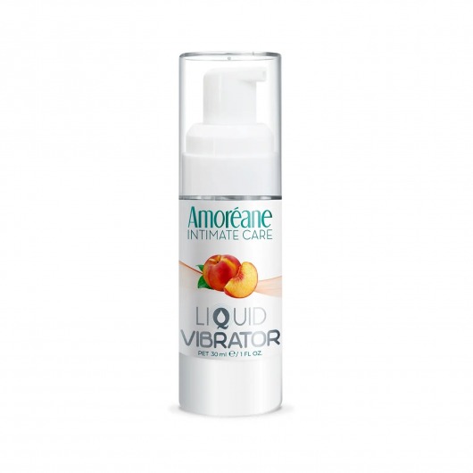 Жидкий вибратор со вкусом персика Amoreane Peach - 30 мл. - Amoreane - купить с доставкой в Санкт-Петербурге