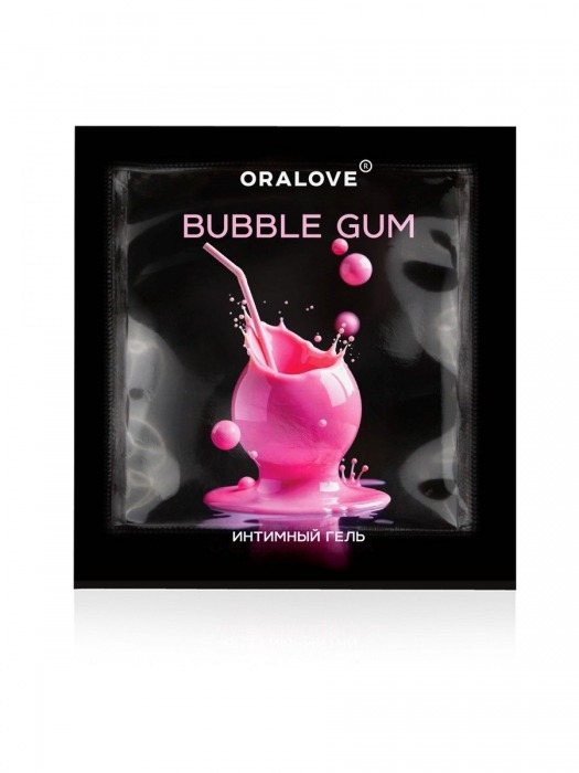 Саше съедобной оральной смазки OraLove с ароматом бабл-гам - 3 гр. - Биоритм - купить с доставкой в Санкт-Петербурге