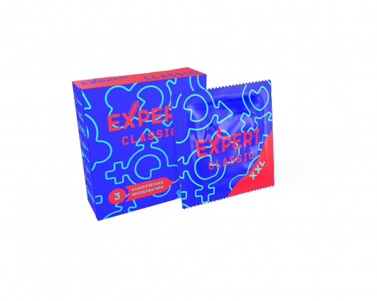Презервативы увеличенного размера Expert Classic XXL - 3 шт. - Expert - купить с доставкой в Санкт-Петербурге
