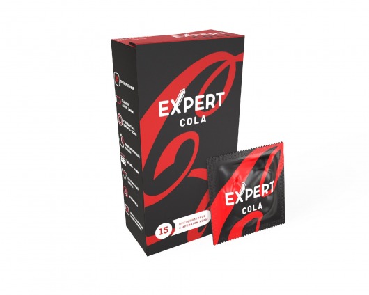 Презервативы с ароматом колы Expert Cola - 15 шт. - Expert - купить с доставкой в Санкт-Петербурге