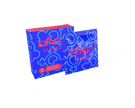 Классические презервативы Expert Classic - 3 шт. - Expert - купить с доставкой в Санкт-Петербурге