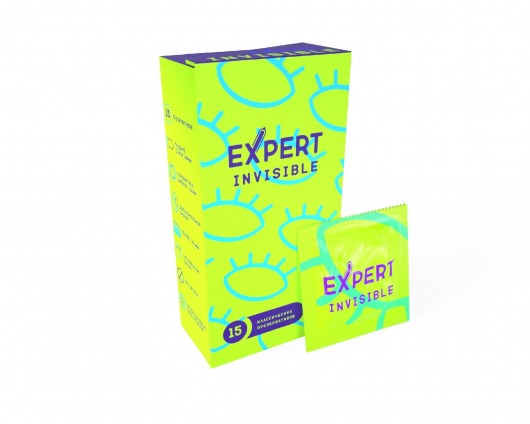 Ультратонкие презервативы Expert Invisible - 15 шт. - Expert - купить с доставкой в Санкт-Петербурге