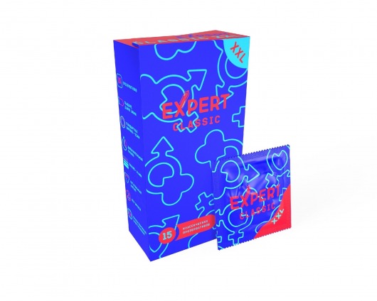 Презервативы увеличенного размера Expert Classic XXL - 15 шт. - Expert - купить с доставкой в Санкт-Петербурге