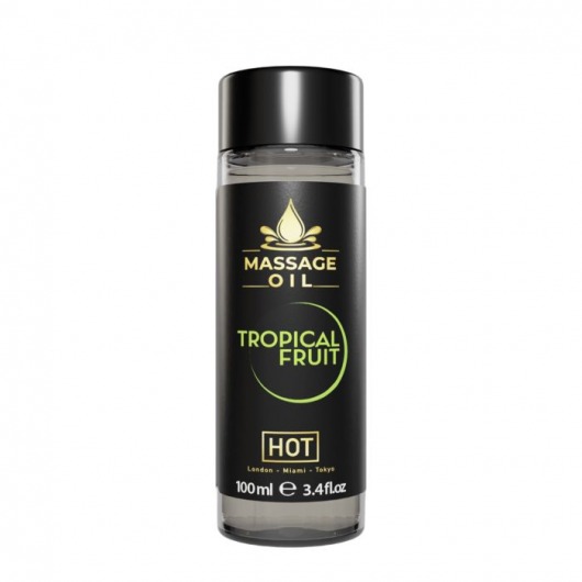 Массажное масло c ароматом тропических фруктов Massage Oil - 100 мл. - HOT - купить с доставкой в Санкт-Петербурге