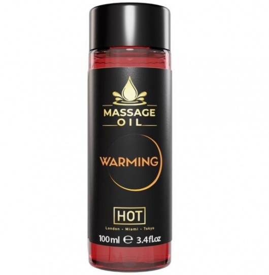 Массажное масло с согревающим эффектом Massage Oil Warming - 100 мл. - HOT - купить с доставкой в Санкт-Петербурге