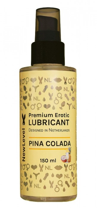 Ароматизированный лубрикант на водной основе NewLevel Pina Colada - 150 мл. - NewLevel - купить с доставкой в Санкт-Петербурге